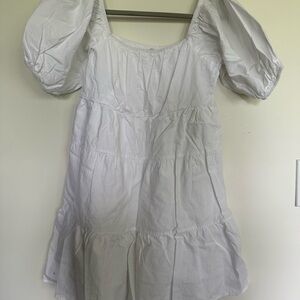 White mini dress
